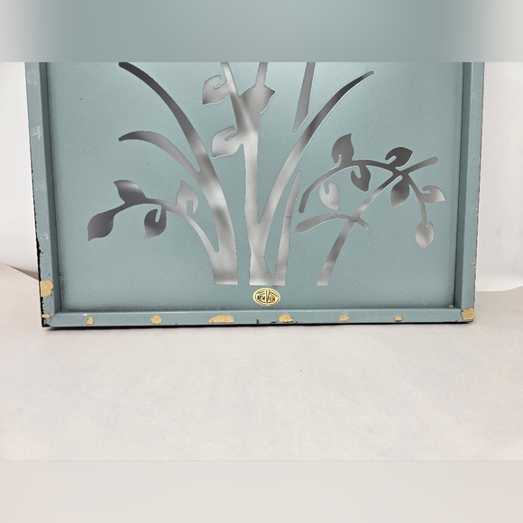 New View Design Lazer Cut Metal Art The Garden Butterfly Plants Blue - Picture 7 of 15